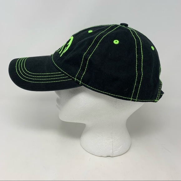 Prairie Mountain Alaska The Last Frontier Embroidered Black Unisex Ball Cap Hat - Picture 2 of 7